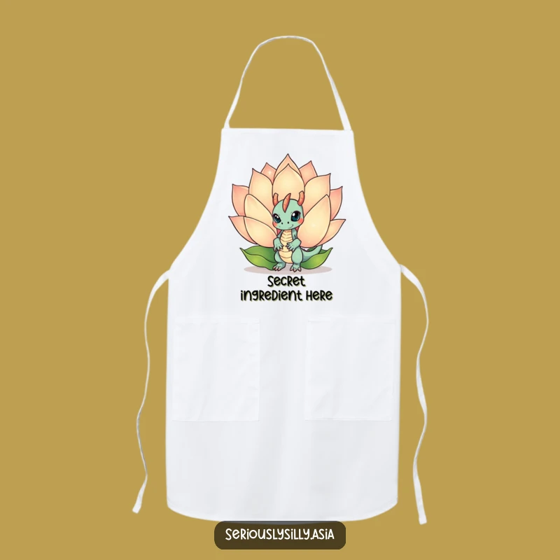 Funny Dragon Bot Apron: Mischief in the Kitchen with Lotus