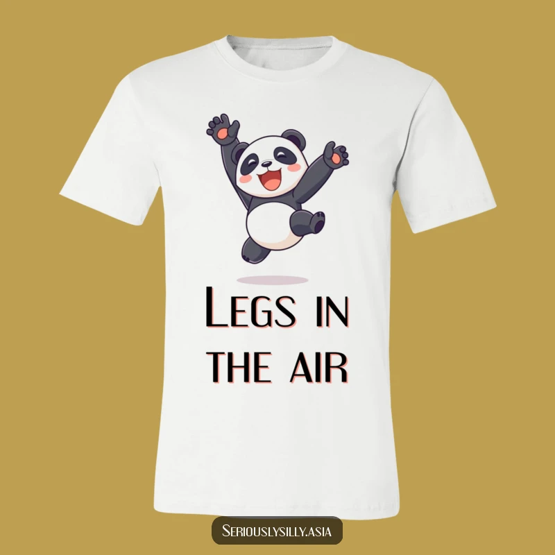 Funny Panda Bot Somersault T-Shirt: Wear Your Enthusiasm Out Loud