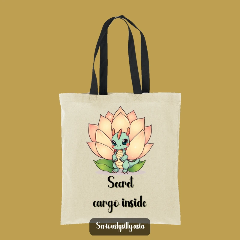 Funny Dragon Bot Tote Bag: Carry Your Mischief and Magic